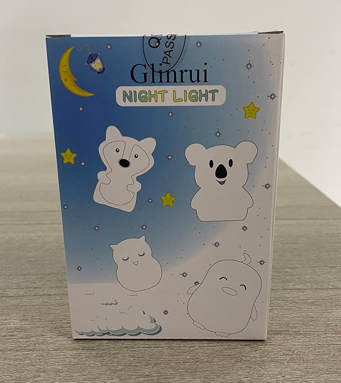 Night Lights Dog Silicone Bedside lamp for Children, Baby Nursery Light Decorative Lamps Decompression Light - Break Resistant/Eye Caring/Adjustable Brightness & Color/Time Setting - Medium - Bloomnest