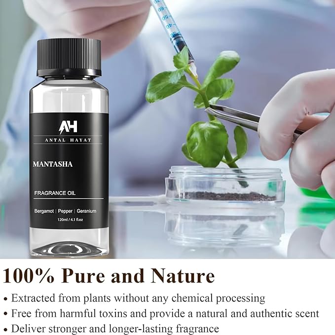 Hotel Scents Mantasha Diffuser Oil 120ml – Inspired by Sauvage Eau de Parfum – Bergamot, Black Pepper & Geranium – Premium Home Scent Refill – Luxury Essential Oil for Ultrasonic & Waterless Diffusers - Bloomnest