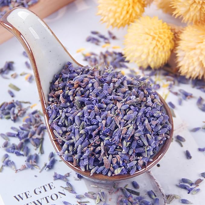 Organic Lavender Flowers，Lavender Tea Bags, 60 Teabags -Culinary Grade 100% Natural Edible Herbal Flowers Tea (100g/3.52oz) - Bloomnest