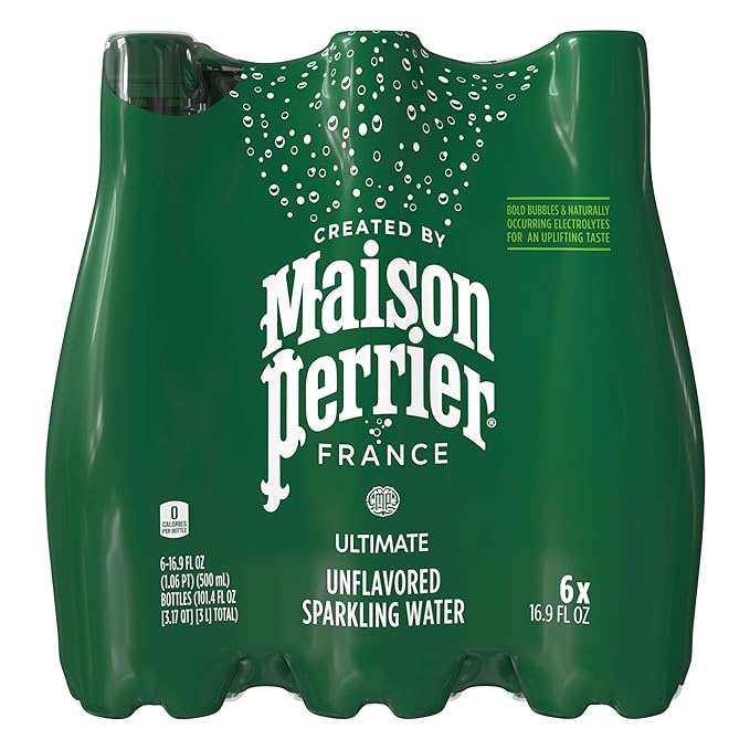 Maison Perrier Ultimate Sparkling Water, 16.9 Fl Oz Plastic Water Bottles, 6 Count 101.406 fl oz - Bloomnest