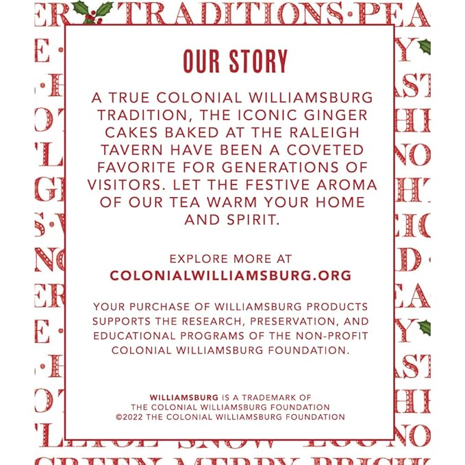 Harney & Sons Williamsburg Ginger Cake Blend | Black tea with cloves, cinnamon, and molasses, 20 sachets - Bloomnest