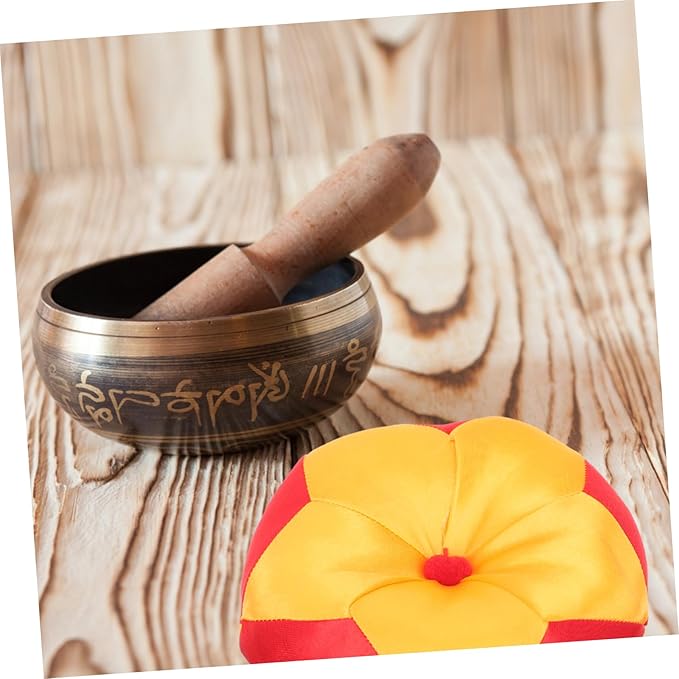 Buddhist Sound Bowl Cushion Pad Durable Singing Bowl Holder Mat for Meditation and Healing Artistic Design Comfortable Touch Prevents Movement - Bloomnest