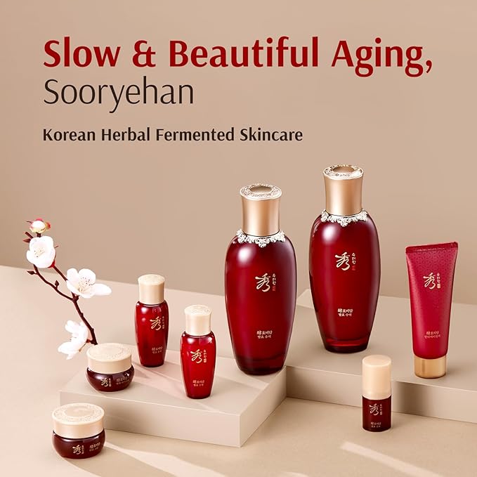 Sooryehan Ginseng Skincare gift Set - Hyobidam Korean Skin Care Set, Premium Gift Set for Intense Hydration, Firm Skin, Wild Ginseng, 13.53 fl oz - Bloomnest