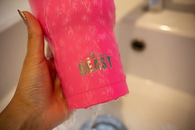 Beast 20 oz Tumbler Stainless Steel Vacuum Insulated Coffee Ice Cup Double Wall Travel Flask (Cupcake Pink) - Bloomnest