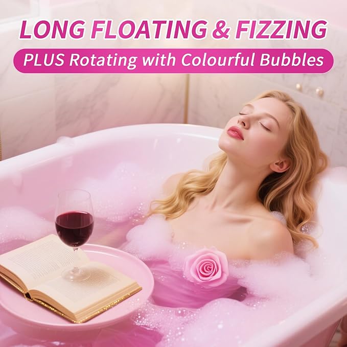 XL Large Bath Bombs for Women Gift Set - 6 Natural and Bath Bombs with Essential Oils & Moisturizing Shea Butter, Spa Birthday Gift, Selfcare Gifts for Her, Women, Teen Girls, Kids Gift - Bloomnest