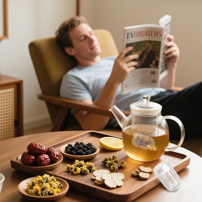 3PCS Large Tea Infuser Baskets with Lid, Plastic Mesh Detachable Filter Strainer for Loose Leaf Tea, Coffee and Fruit, Compatible with Most Wide Mouth Bottles and Tumblers, Transparent Tea Steeper - Bloomnest