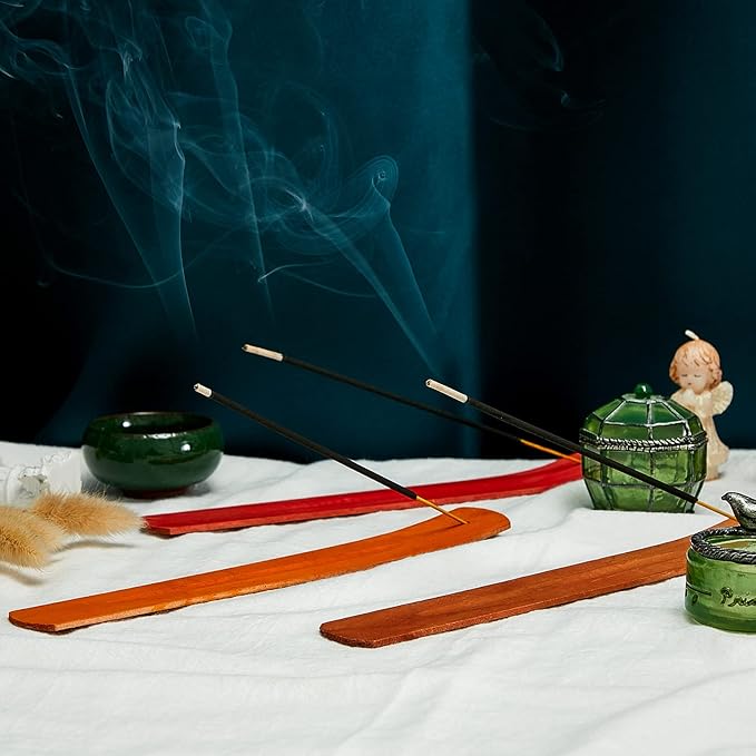 Handmade Wooden Incense Stick Holder Wood Incense Burner Ash Holder Trays for Sticks Home Utilities Accessories and Buddha Hall(36 Pieces) - Bloomnest