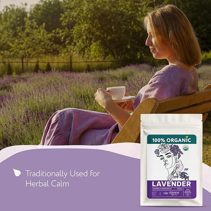 Super Value Pack 5 LB - Organic Food Grade Lavender Flower – Loose Leaf Lavender Tea - Lavandula Angustifolia - Edible Lavander for Drinks, Cooking & Baking - Bloomnest