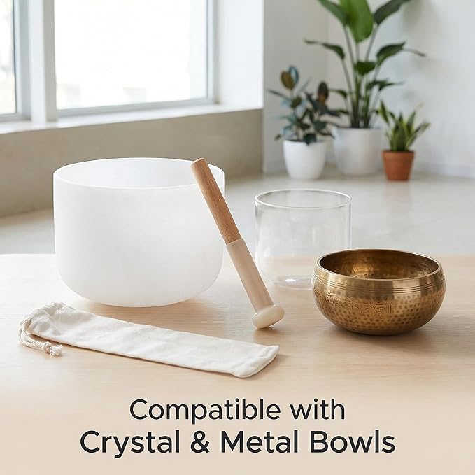 SUPVOX Professional Singing Bowl Mallet with Wooden Handle - Lightweight Sound Bowl Striker for Meditation Yoga and Sound Healing - Bloomnest