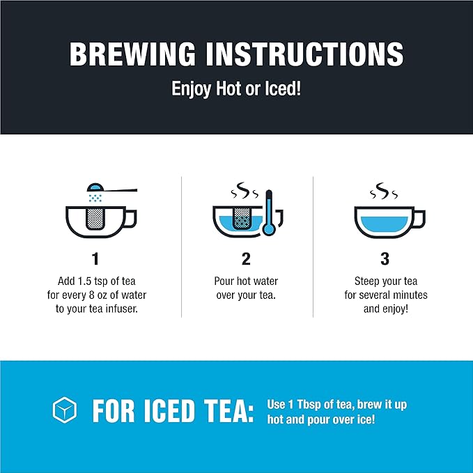 Tiesta Tea - Cherry Punch, Loose Leaf, Sweet Cherry Herbal Tea, Premium Blend, Non-Caffeinated, Makes Hot or Iced & Brews Up to 25 Cups, 2oz Resealable Pouch - Bloomnest