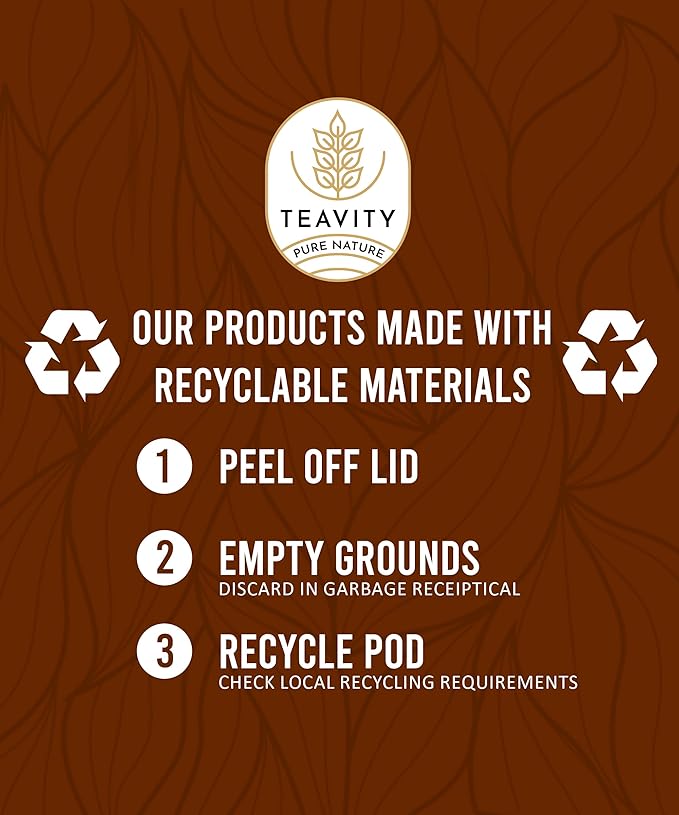 Organic Yerba Roasted Mate Tea Pods for Keurig by Teavity (24 Tea Pods) - Bloomnest