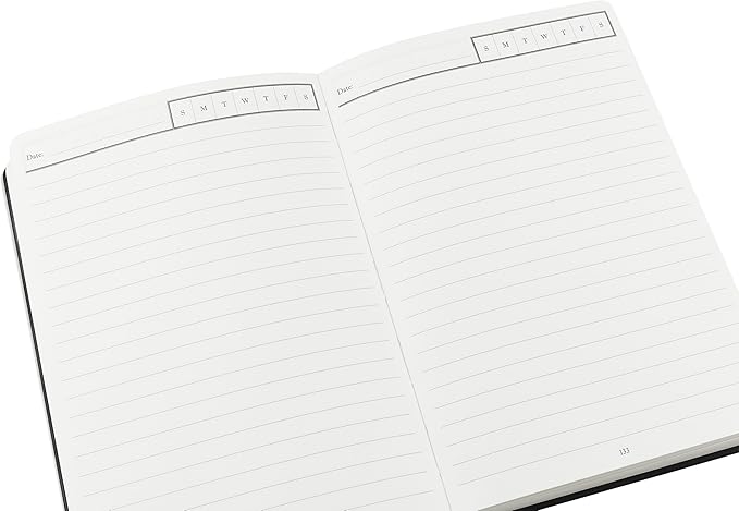 Wykeham's Executive 2026 Undated Daily Journal Planner – Customization Available (Black, 8.5"×5.5" - Undated) - Bloomnest
