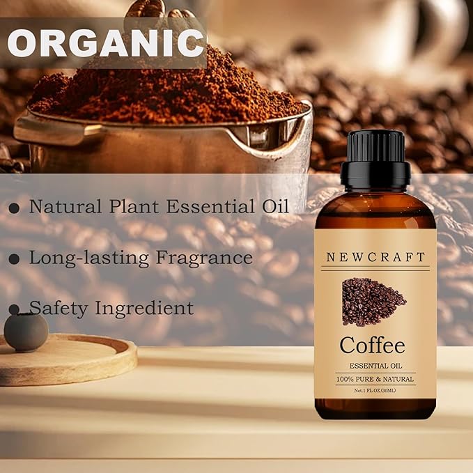 Coffee Essential Oils, 100% Pure and Natural Essential Oil for Aromatherapy Diffuser - Coffee/1 Fl Oz NewCraft