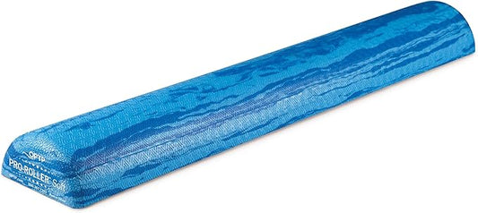 OPTP PRO-Roller Soft Density Foam Roller – Low Density Soft Foam Roller for Physical Therapy, Pilates, Yoga Foam Roll Exercises, and Muscle Recovery - Blue 36" x 6" x 3" Half-Round - Bloomnest