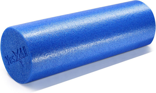 Yes4All Medium Firm Round PE Foam Roller 12, 18, 24, 36 Inches for Pilates, Yoga, Stretching, Balance & Core Exercises