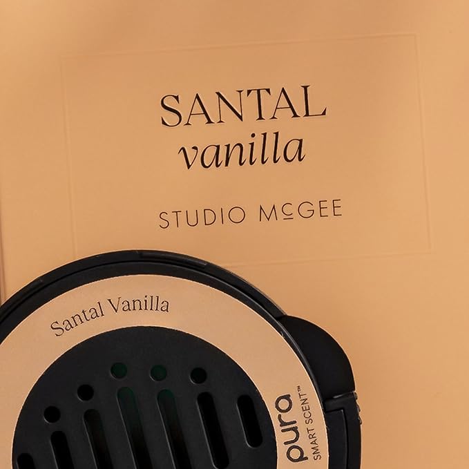 Pura and Studio McGee - Fragrance for Car Diffuser - Clean & Safe Luxury Scent Refill - Long-Lasting for 30 Days of Aroma - Must-Have Accessory - Santal Vanilla - Bloomnest