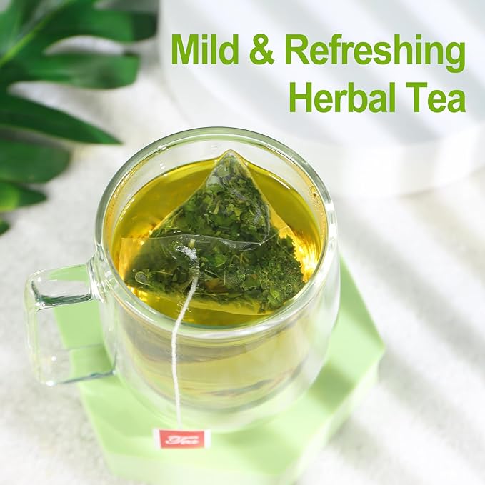 FullChea - Moringa Tea, 50 Teabags - Pure & Natural Moringa Leaves, Cultivated From India - Herbal Tea for Supporting Digestion & Immune System - Non-GMO - Caffeine-free - Bloomnest