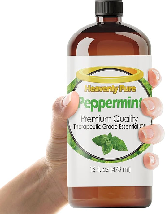 Peppermint Essential Oil (16 OZ Bulk) – Natural Sweet Mint Aroma – Peppermint Aromatherapy Oil - Bloomnest