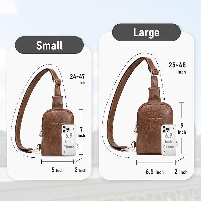 INICAT Small Sling Bag for Women Everyday & Travel Crossbody Bags Lightweight Cross Body Purses Vegan Leather - Bloomnest
