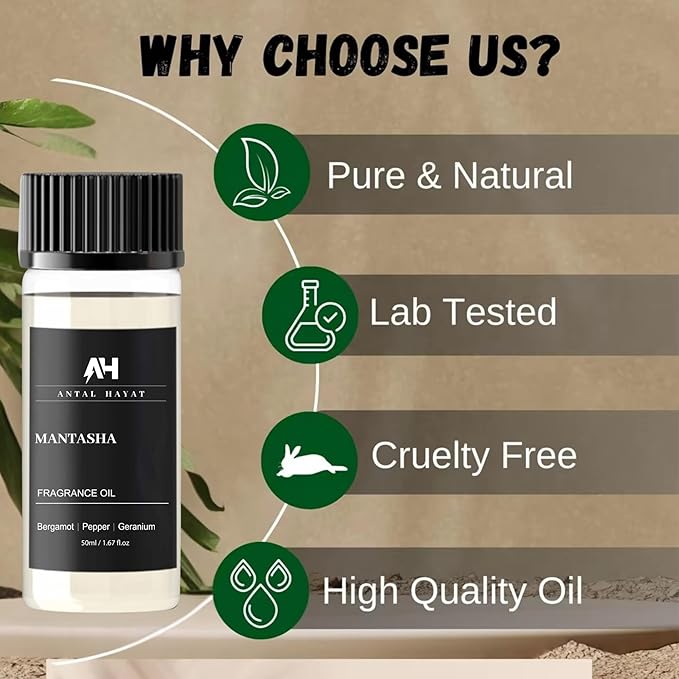 Hotel Scents Diffuser Oil Mantasha 50ml – Inspired by Sauvage EDP – Bergamot, Pepper & Geranium – Premium Fragrance Oil for Waterless & Ultrasonic Diffuser – Luxury Scent Refill for Home & Office - Bloomnest