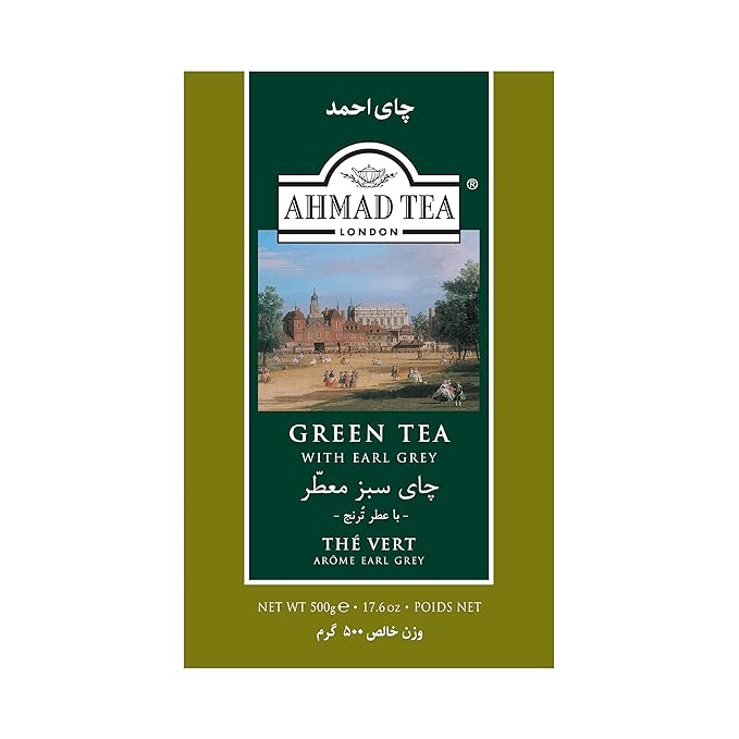 Ahmad Tea Green Tea, Earl Grey Loose Tea, 500 Gram - Bloomnest