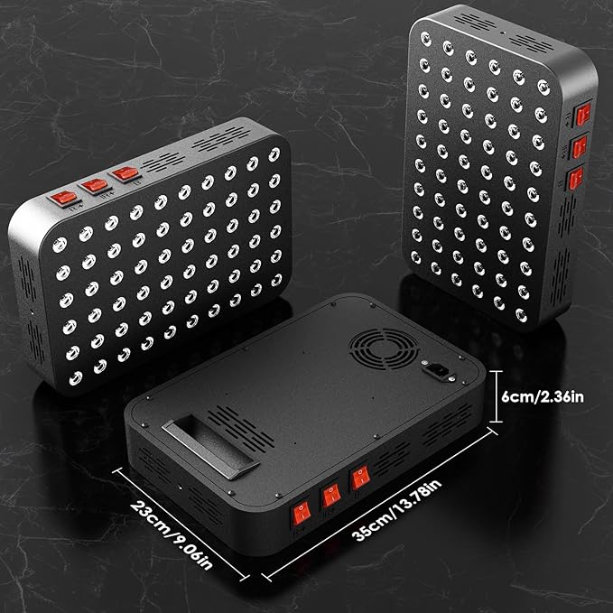 Red Blue Light Therapy for Body, Red Near Infrared Panels 300W 60 Dual Chip Flicker Free LEDs, Ideal for Body, Face,Maintain, Energy,Muscle Pain, Skin Rejuvenation, Recovery, Sleep bioredrlt