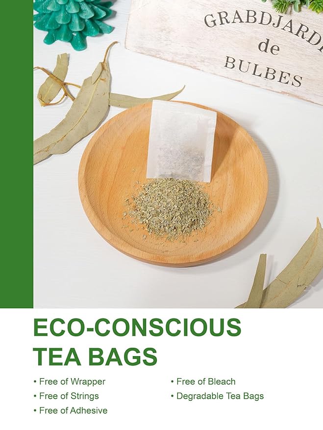 TeeLux Eucalyptus Tea Bags, Premium Dried Eucalyptus Leaves Tea, Refreshing & Smooth Flavor, Caffeine Free, 100 Count - Bloomnest