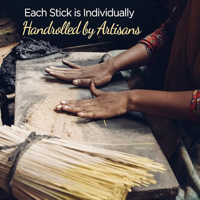 Soul Sticks Aztec Cinnamon Resin Incense Sticks, 90 Hrs Burn Time – 100% Natural, Hand-Rolled & Slow-Burning 6 Pcs| Artisan Blend for Yoga, Meditation, Relaxation, Aromatherapy (WhiteSage)