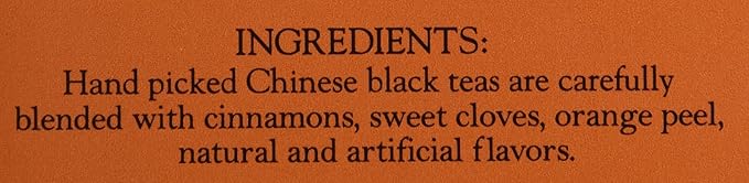 Harney & Sons Black Tea, 20 Sachets, Pack of 4 | Hot Cinnamon Sunset | Caffeinated | Orange and Cloves | Tin Packaging - Bloomnest