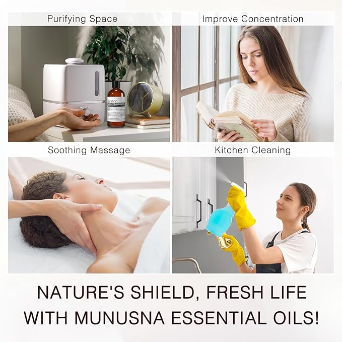 Eucalyptus Essential Oil, Premium Grade Pure Eucalyptus Oils 100ML, 100% Natural Aromatherapy Essential Oil for Shower, Hair, Skin, Diffuser, Massage, Candle, Soap, Bath Bombs Making - Bloomnest