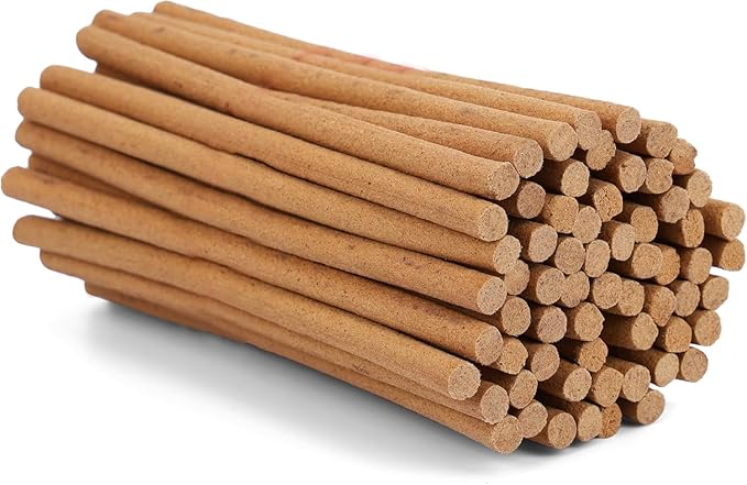 Yajna Frankincense-and-Myrrh-100%-Natural-Incense-Bambooless-Dhoop-Sticks Handmade-Organic-Chemicals-Free for-Relaxation-Positivity-Yoga-Meditation The-Best-scents-4.5-Inches-20-Count