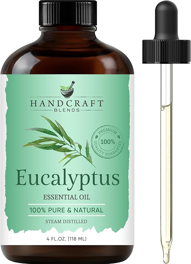 Handcraft Blends Eucalyptus Essential Oil – Huge 4 Fl Oz – 100% Pure and Natural – Premium Grade Essential Oil for Diffuser and Aromatherapy, Skin, Massage, Candle and Soap Making Fragrance - Bloomnest
