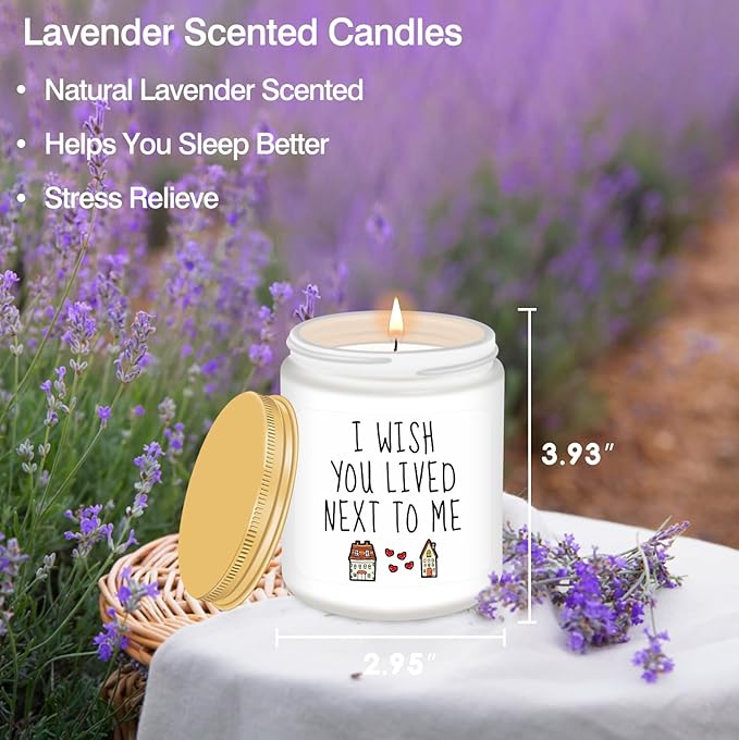Homsolver Gifts for Women, Birthday Gifts for Women, Christmas Stocking Stuffers Unique Friendship Gift for Best Friend Birthday, Her, BFF, Sisters, Besties, Mom - Funny Lavender Scented Candles - Bloomnest