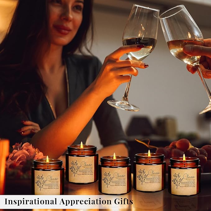Fumete 10 Pcs Jars Scented Soy Candles 3.5 oz May You Be Proud of The Difference Candles Team Thank You Gifts for Employee Appreciation Gifts Coworker Vet Tech Nurse Teachers(Amber,Coordinator) - Bloomnest