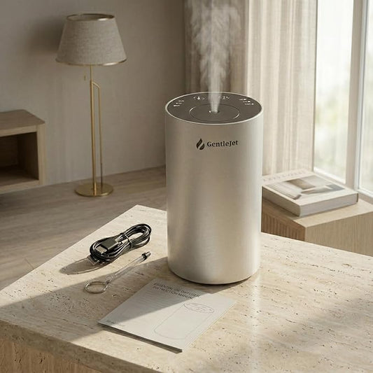 LiteMist Cold Air Essential Oil Diffuser – Waterless Nebulizing Aroma Diffuser, USB-C Cordless 2000mAh Battery, Aluminum Portable Scent Diffuser for Home Office Car, 0.7oz / 20ml - Bloomnest