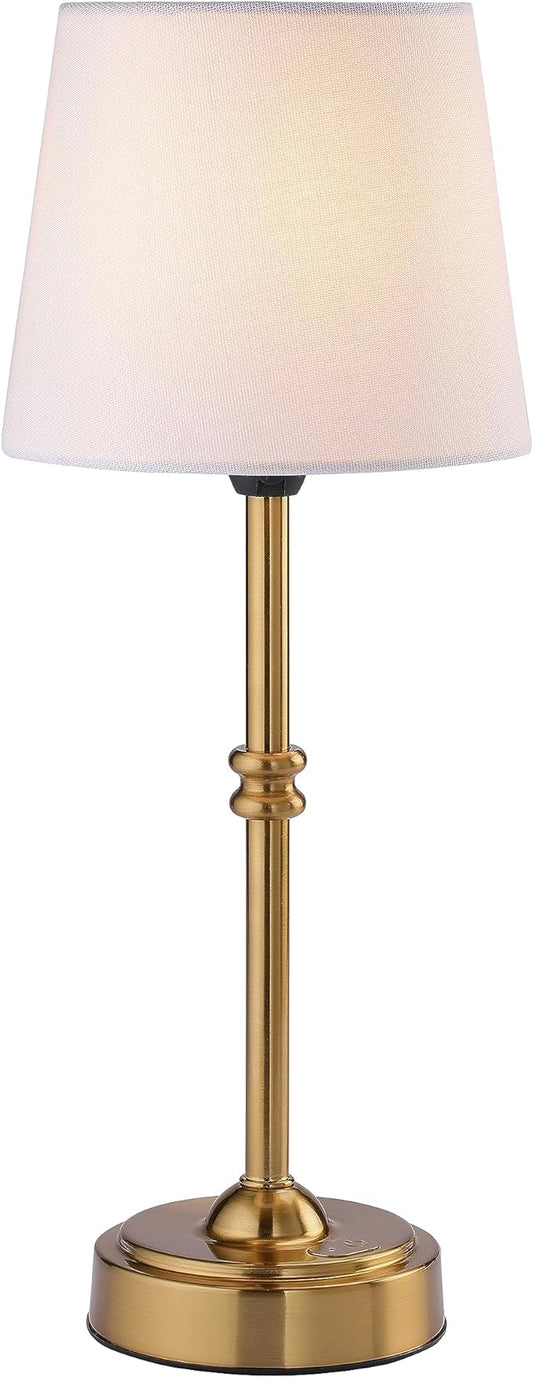 O’Bright Seraph - Cordless LED Table Lamp with Dimmer, Built-in Rechargeable Battery, 3-Level Brightness, Patio Table Lamp, Bedside Night Lamp, Ambient Light for Restaurant, Antique Brass - Bloomnest