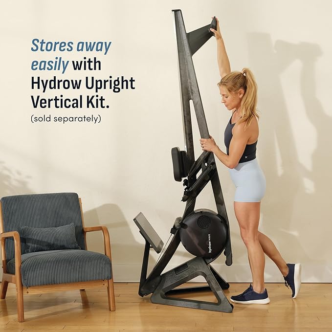 Hydrow Wave Rowing Machine with 16" HD Touchscreen & Speakers - Foldable | Live Home Workouts, Subscription Required - Bloomnest