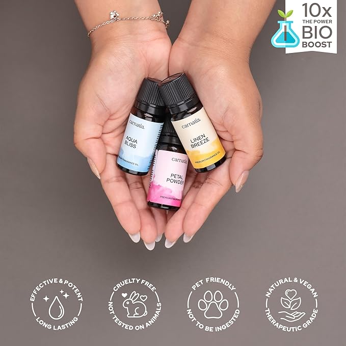 Carnatia Laundry Day Fragrance Oil Set – 6 Fresh & Clean Scents for Laundry, Linens & Home | Aromatherapy Oils for Dryer Balls, Diffusers & Room Freshening - Bloomnest