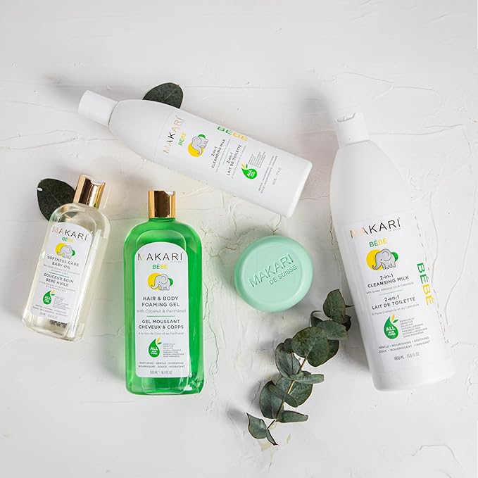 Makari Softness Care Baby Oil with Sweet Almond, Chamomile & Vitamins C & E, Hypoallergenic & Paraben-Free, Ideal for All Skin Types, Formulated for Sensitive and Delicate Newborn Skin - Bloomnest