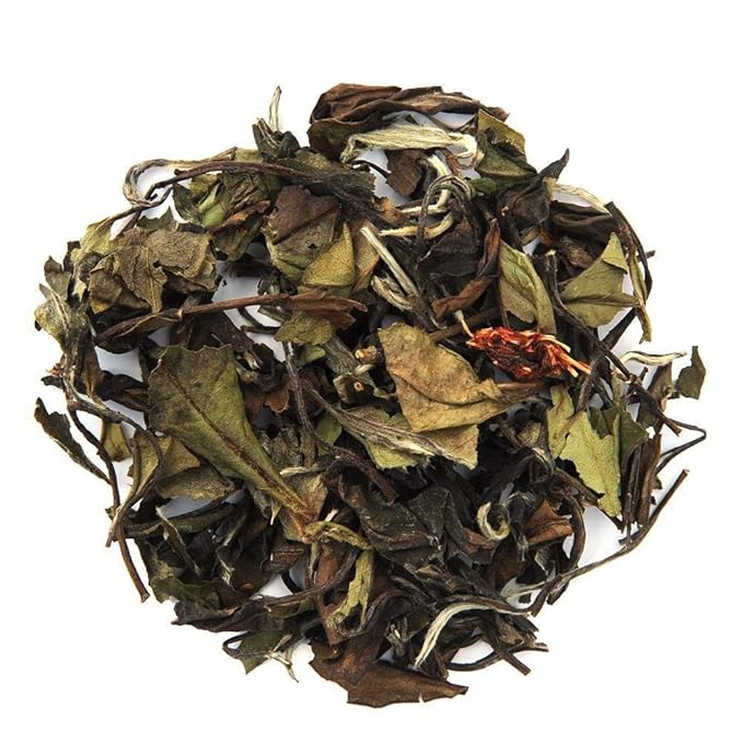 Organic Positively Tea Company, White Champagne Raspberry White Tea, Loose Leaf, 4 Ounce - Bloomnest