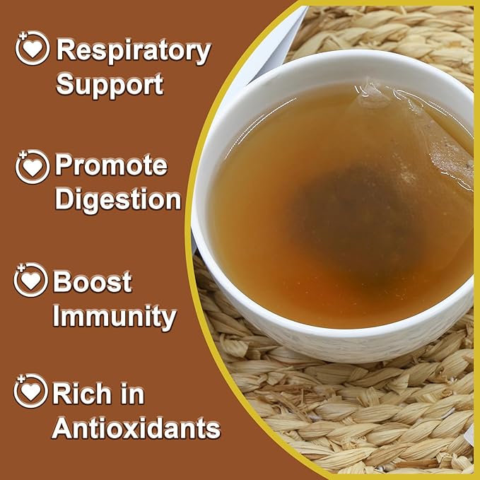 TEARELAE - Mullein Tea Bags For Lungs - 2.65 oz/75g (3g X 25 Bags) - 100% Pure Natural Premium Mullein Leaf Tea - Non-GMO - Caffeine-free - Good For Respiratory System - Bloomnest