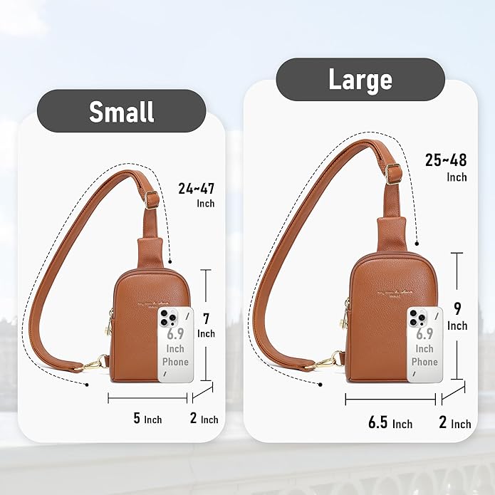 INICAT Small Sling Bag for Women Everyday & Travel Crossbody Bags Lightweight Cross Body Purses Vegan Leather - Bloomnest