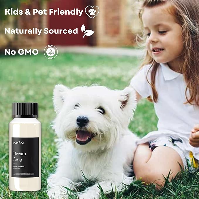 Scentia Fragrance Oil Blend, Inspired by Iconic Perfume, Home Luxury Scents, Essential Oil blend for Aromatherapy Diﬀusers, Humidifiers & Candle Making -Dream Away|120ml | 4.06 Fl Oz, Mothers Day Gift Scentia