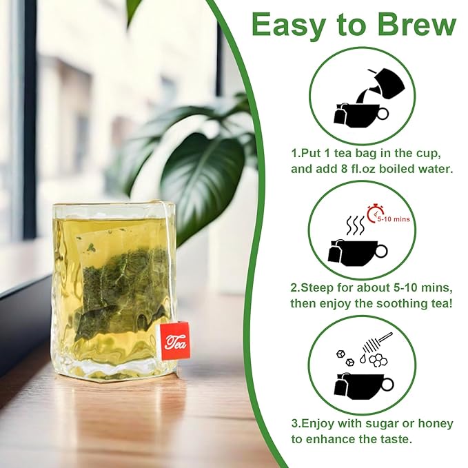 TEARELAE - Parsley Tea Bags - 60 Count - 100% Pure Natural Parsley Leaves - Boost Immunity, Freshen Breath - Non-GMO - Caffeine-Free - Bloomnest