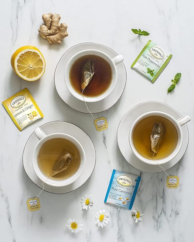 Twinings Pure Peppermint Herbal Tea Bags, 20 Count (Pack of 3) - Bloomnest
