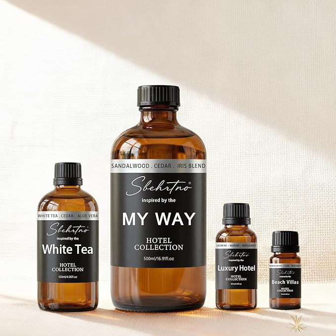 Hotel Diffuser Oil Gift Set – Luxury Hotel Inspired Fragrance Oils for Diffusers, Premium Aromatherapy Home Fragrance, Long Lasting Scent for Bedroom, Spa & Office (Hotel Fragrance Set 10ml*6) - Bloomnest