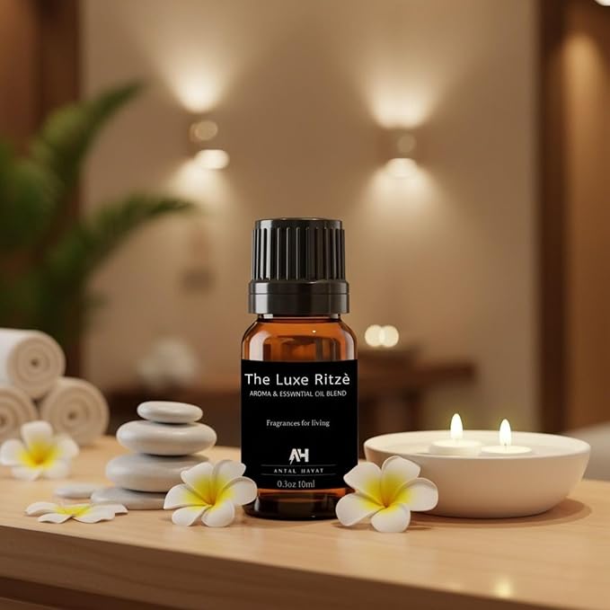 Hotel Diffuser Oil Inspired by The Ritz Carlton Hotel - Essential Oils for Humidifiers and Waterless Diffusers - Ritz Carlton Scent Diffuser Oil - Hotel Scents for Home - 10mL Glass Bottle & Dropper ANTALHAYAT