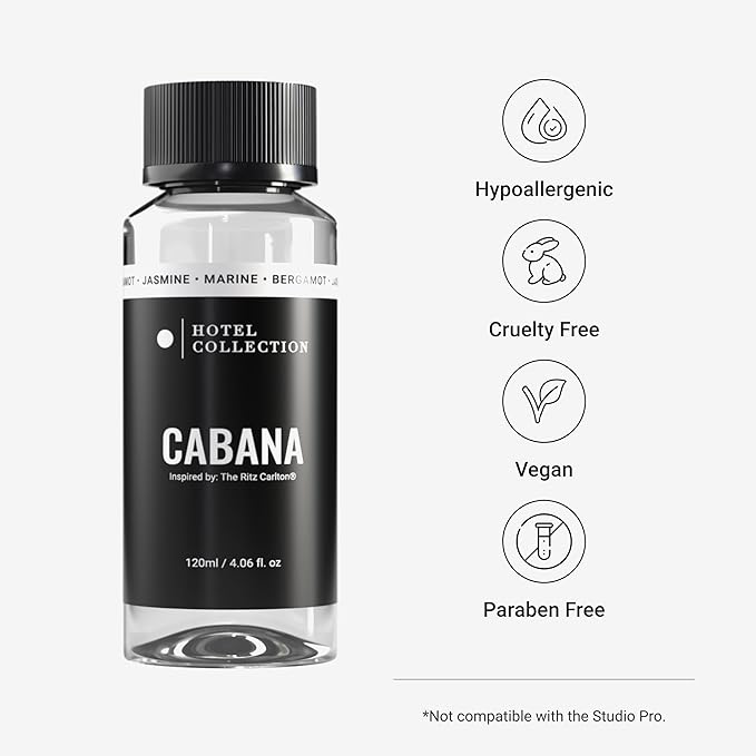 Hotel Collection Diffuser Oil - Cabana - Aromatherapy Essential Fragrance Oil - Botanical Jasmine, Bergamot & Fresh Marine - 120ML 4.1 fl oz - Bloomnest