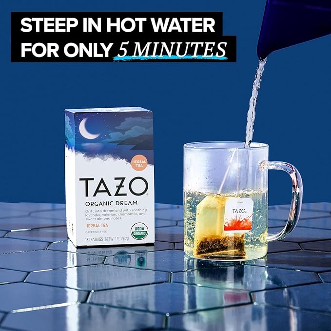 TAZO Tea Bags, Regenerative Organic Zen, Calm Chamomile & Herbal Organic Dream 16 CT (2ea) (Variety Pack) - Bloomnest