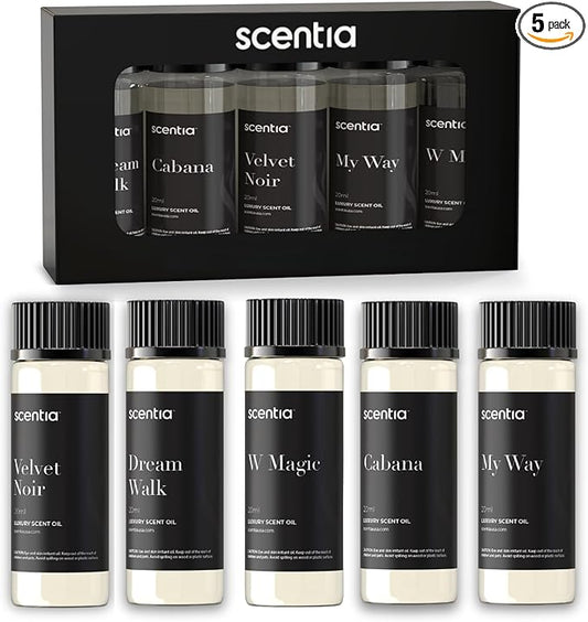 My Way Hotel Diffuser Oil | Aromatherapy Fragrances Inspired by 5-Star Hotels | Luxurious Scents Gift Set-5x20ml Bottles Set-The 1 Hotel Miami Beach & 5-Star Hotels - Thanksgiving & Holiday Gift - Bloomnest